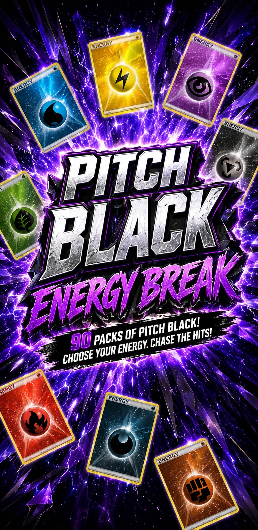 ME5 - Mega Pitch Black 90 Booster Pack Energy Break