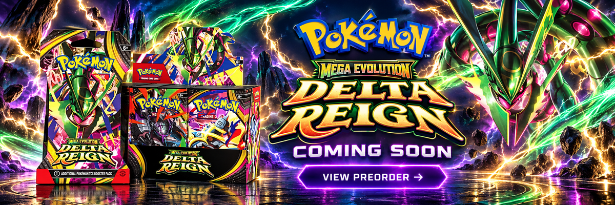 Pokémon Mega Evolution Delta Reign. Coming soon. View preorder.