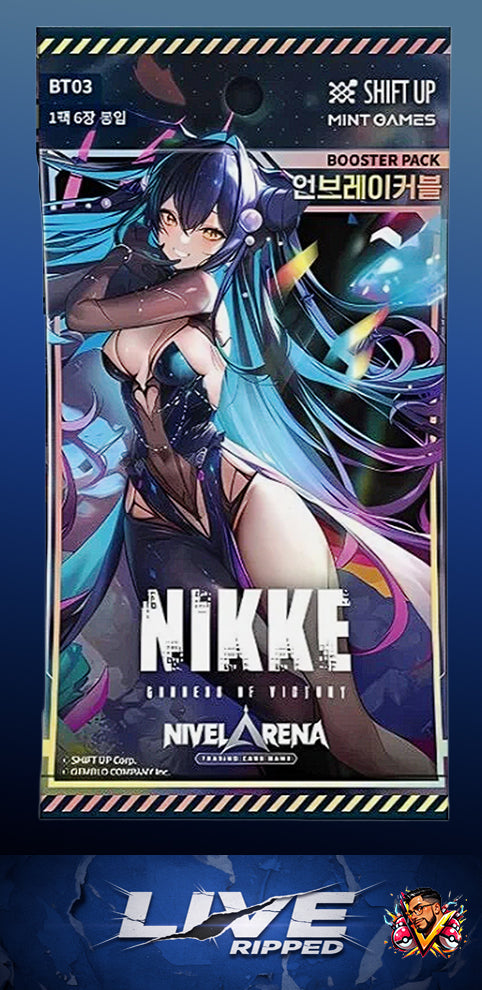 Nivel Arena - Goddess of Victory: NIKKE BT03 Unbreakable Booster Pack (Live RIP)
