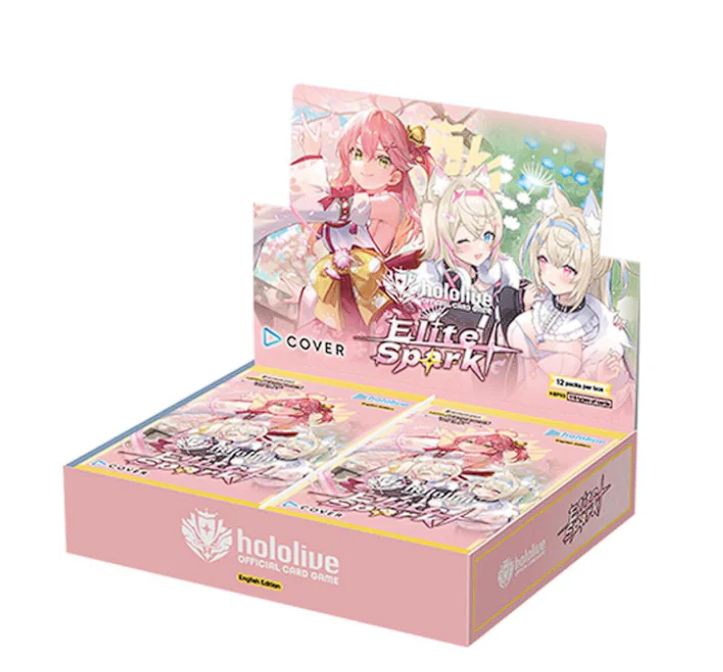 Hololive OCG English - BP03 Elite Spark Booster Box (1st First Edition)