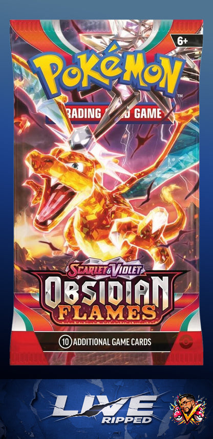 SV - Obsidian Flames Booster Pack (LIVE RIP) - Pokémon