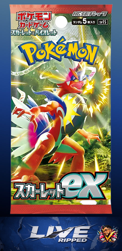 Scarlet EX sv1s JP Booster Pack (Live RIP)