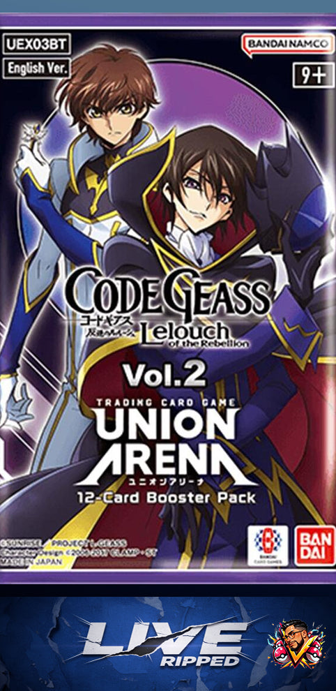 Union Arena - Code Geass - Lelouch Vol. 2 Booster Box (Live RIP)