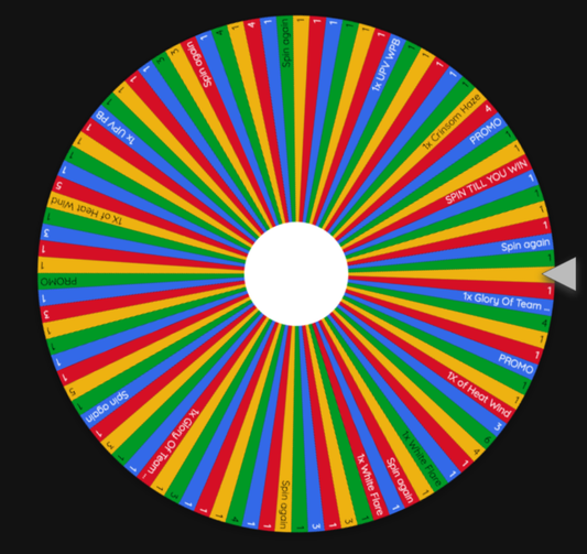 UPV Live Wheel Spin
