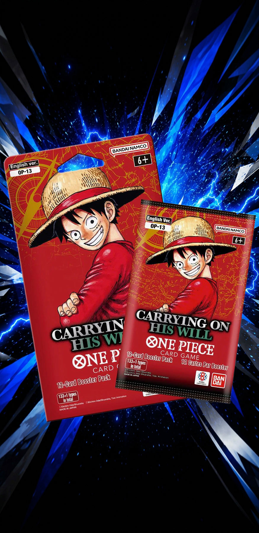 OP-13 - One Piece - Carrying on His Will - Sleeved Booster