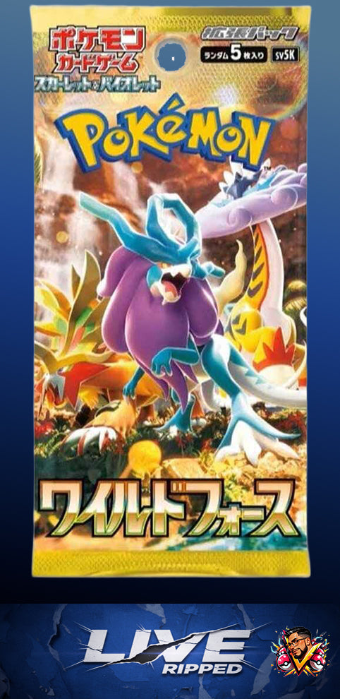 Wild Force sv5 JP Booster Pack (Live RIP)